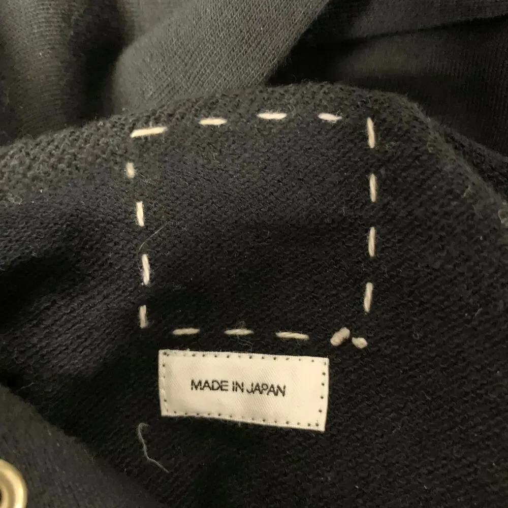 VISVIM Size XL Black Wash Cotton Hoodie Sweatshirt - Picture 5 of 7